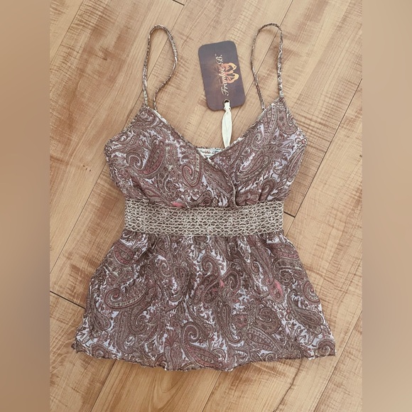 Frankie B. Tops - Frankie B. 100% Silk Cami Top Brand New with Tag